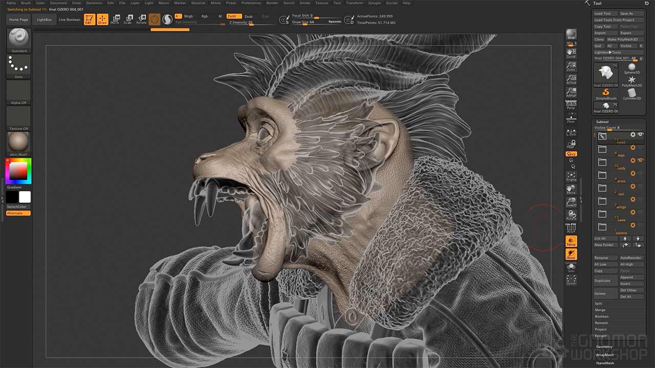 Giao diện ZBrush 2022