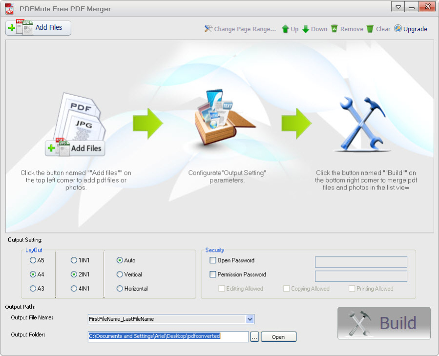 PDF quality settings