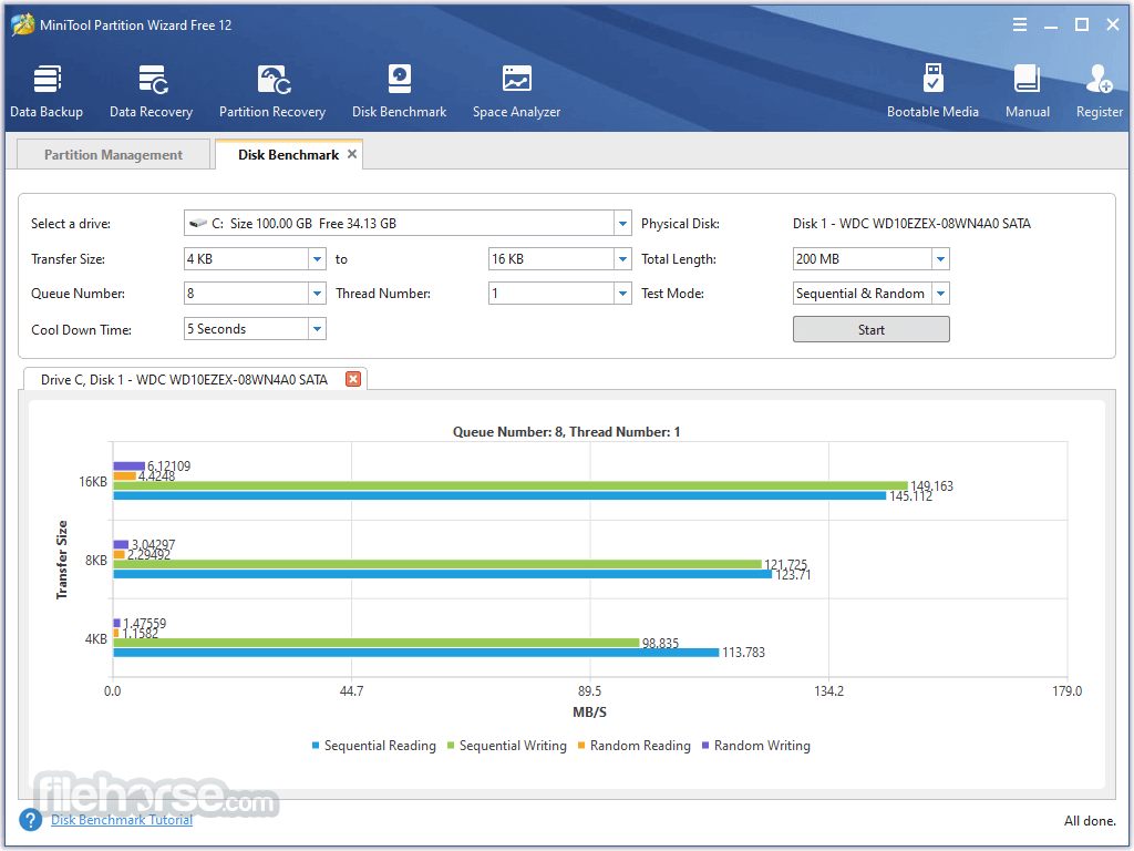 Giao diện Hetman Partition Recovery