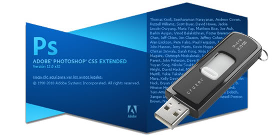 Photoshop CS6 Portable trên màn hình laptop