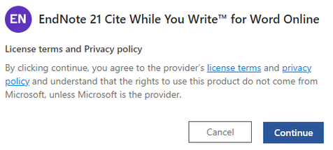 EndNote Activation