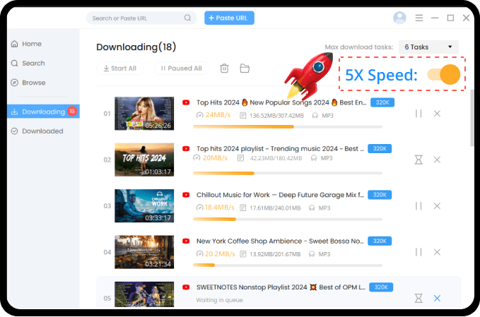 Giao diện 4K YouTube to MP3
