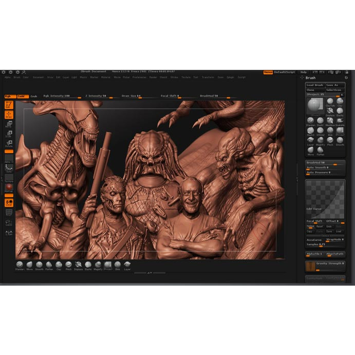 Giao diện Pixologic ZBrush 2024