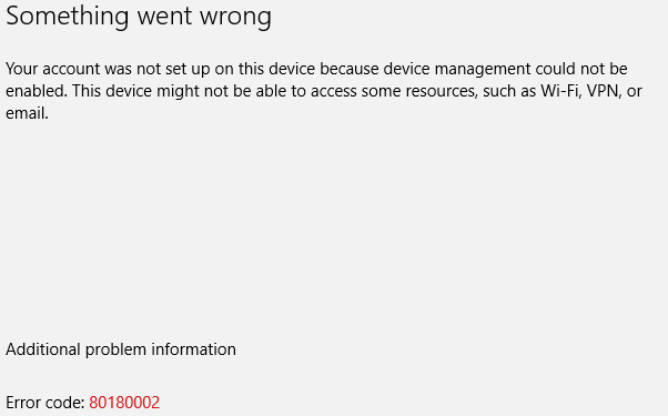 Common Error When .NET Framework Missing