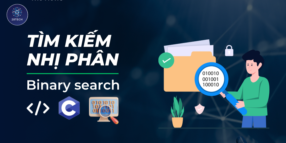 Minh họa thuật toán tìm kiếm nhị phân