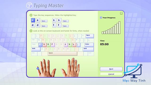 Giao diện TypingMaster Pro 10