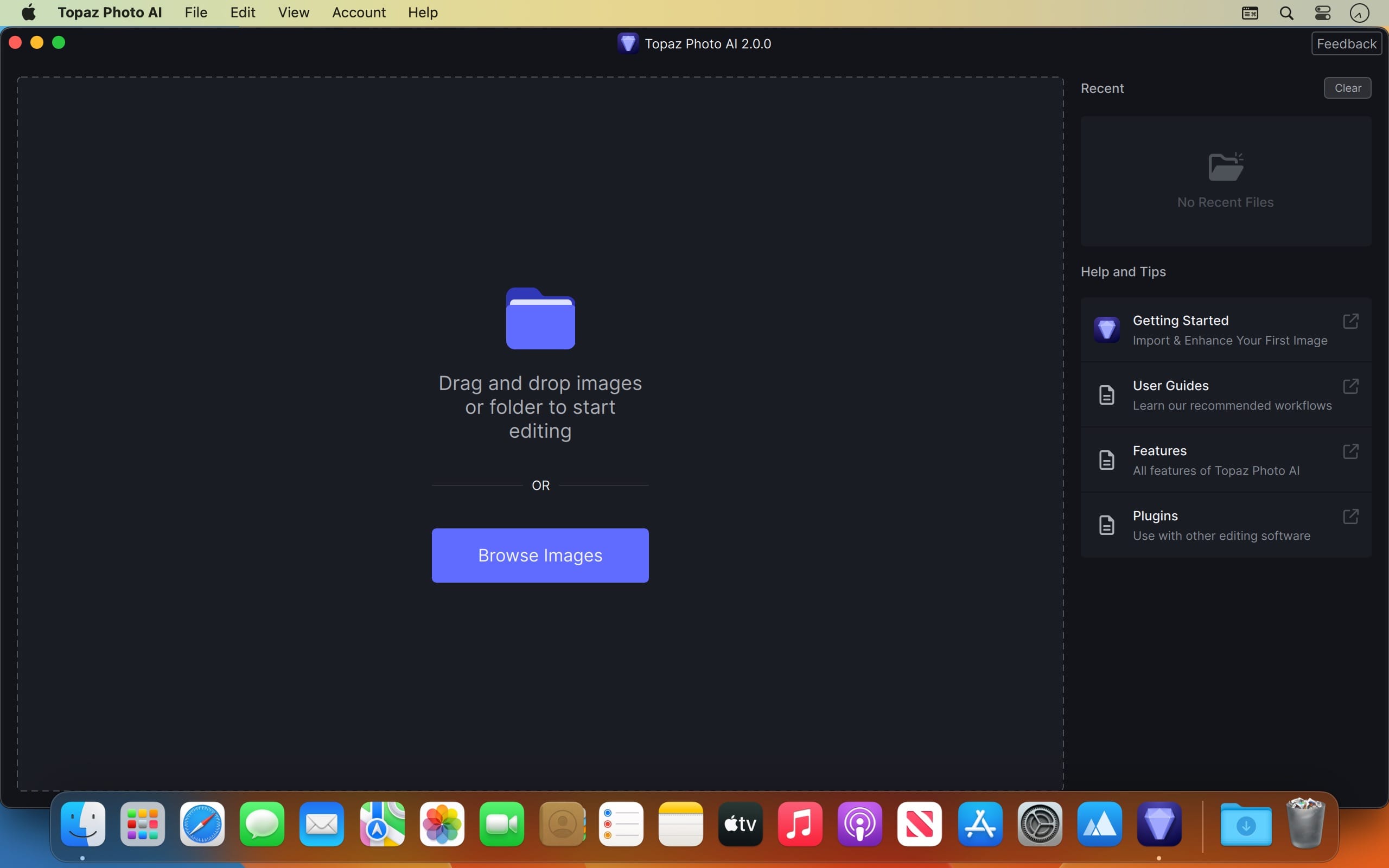 Topaz Photo AI interface