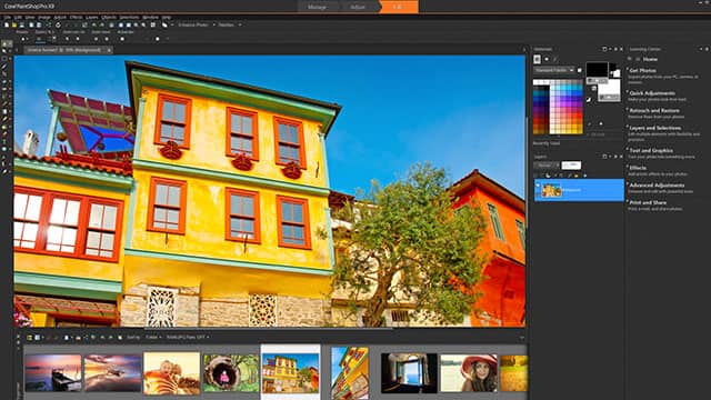 Giao diện Corel PaintShop Pro 2023 Ultimate