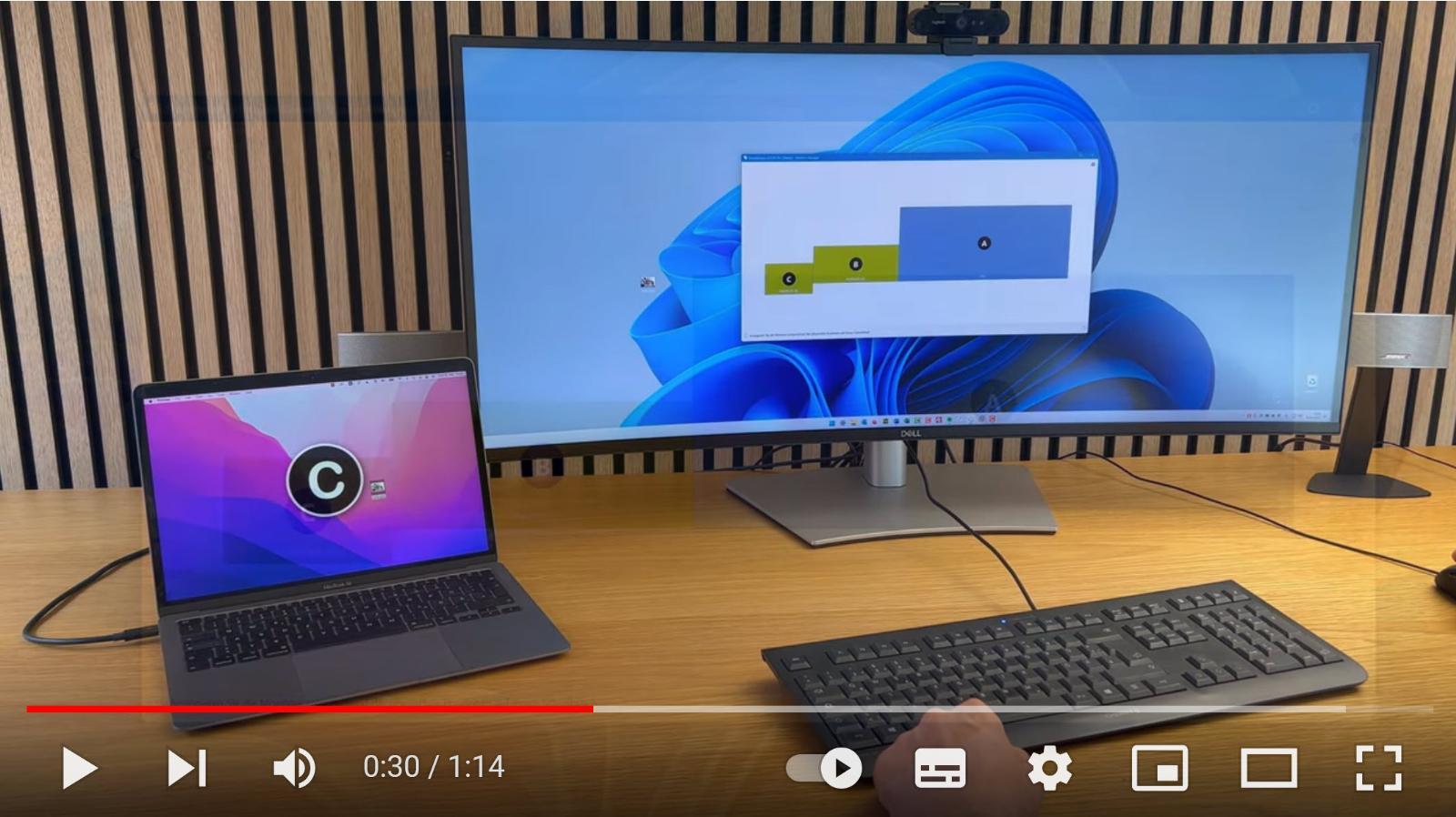 Minh họa cách hoạt động của ShareMouse