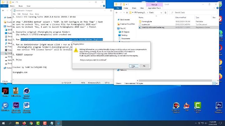 Quá trình kích hoạt giấy phép FTI FormingSuite