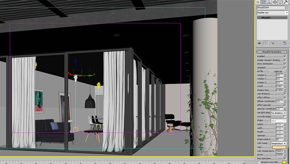 V-Ray render result