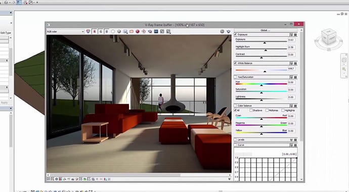 VRay for Revit Interface