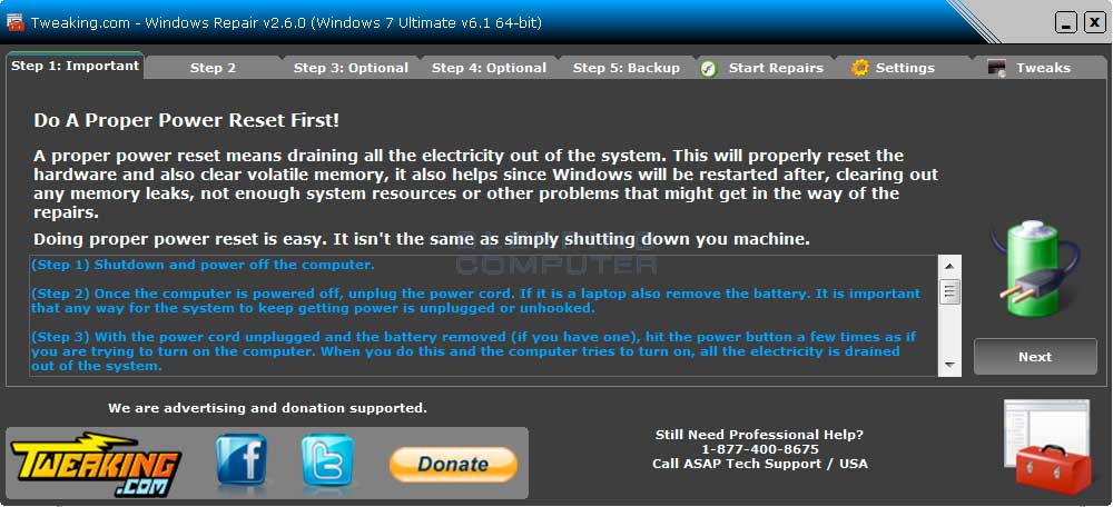 Màn hình chào mừng của Windows 7