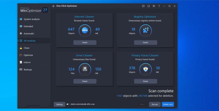 Tối ưu hóa hệ thống với Advanced SystemCare Pro